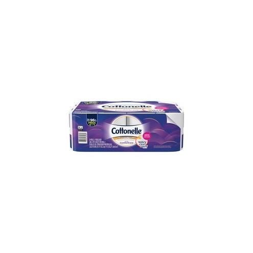 Cottonelle ComfortCare Bath Tissue - 2 Ply - White - Strong, Absorbent, Soft - For Bathroom - 24 / Pack