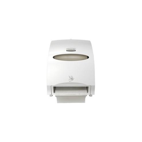 Kimberly-Clark Professional Electronic Touchless Roll Towel Dispenser - Touchless Dispenser - 15.8" Height x 12.7" Width x 9.6" Depth - White - Refillable, Jam Resistant, Key Lock