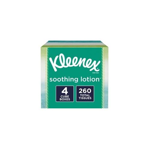 Kleenex Soothing Lotion Tissues - 3 Ply - White - Soft - For Home, Office, School - 65 Quantity Per Box - 32 / Carton