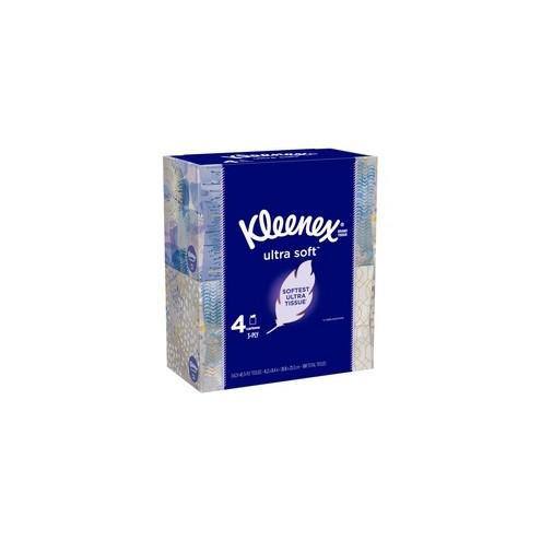 Kleenex Trusted Care Facial Tissues - 3 Ply - White - Absorbent, Soft, Fragrance-free, Lotion-free - For Face, Home - 45 Quantity Per Box - 180 / Pack