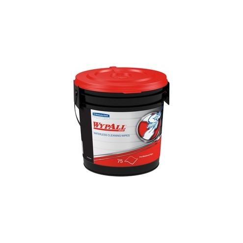 Wypall Waterless Cleaning Wipes - Wipe - Orange Citrus Scent - 9.50" Width x 12" Length - 75 / Bucket - 6 / Carton