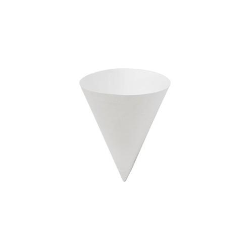 Konie Cone Paper Cups - 7 fl oz - Cone - 5000 / Carton - White - Cold Drink