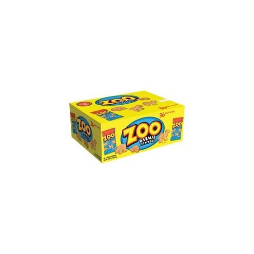 Austin&reg Zoo Animal Crackers - Individually Wrapped - 2 oz - 36 / Carton