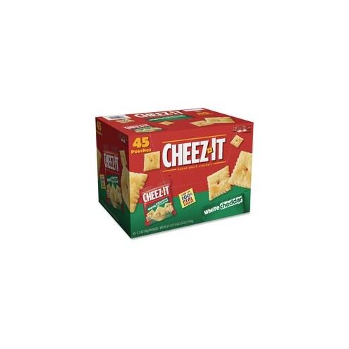 Cheez-It&reg White Cheddar Crackers - Individually Wrapped - White Cheddar - Bag - 1.50 oz - 45 / Carton