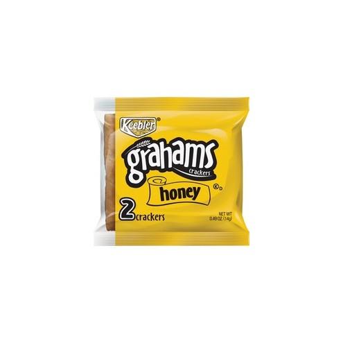 Keebler Grahams Honey Crackers - Individually Wrapped - Honey - 0.49 oz - 200 / Carton