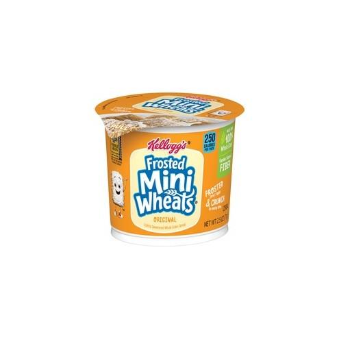 Kellogg's&reg Frosted Mini-Wheats&reg Cereal-in-a-Cup - Cup - 1 Serving Cup - 2.50 oz - 6 / Box