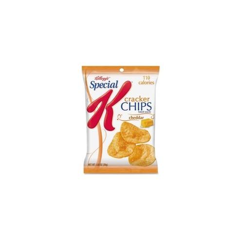 Kellogg's Special K Cracker Chips - Cheddar Cheese - Pouch - 1.06 oz - 6 / Box