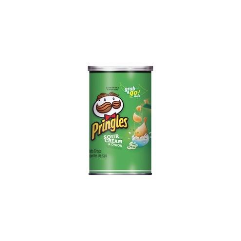 Pringles&reg Sour Cream & Onion - Sour Cream, Onion - Can - 1 Serving Can - 2.50 oz - 12 / Carton