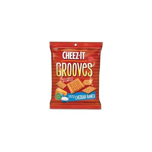 Cheez-It Grooves&reg Zesty Cheddar Ranch - Zesty Cheddar Ranch - 3.25 oz - 6 / Carton