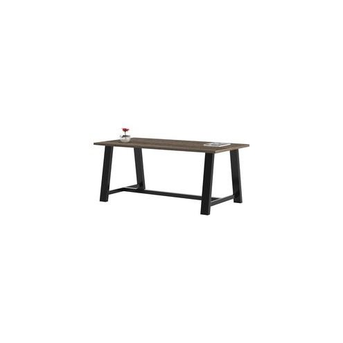 KFI Midtown 36x72x30 Laminate Top Table - 72" x 36" x 30" - Material: Steel Leg, Polyvinyl Chloride (PVC) Edge - Finish: High Pressure Laminate (HPL) Top, Teak