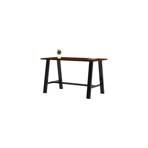 KFI Midtown 36x72x41 Laminate Top Table - 72" x 36" x 41" - Material: Steel Leg, Polyvinyl Chloride (PVC) Edge - Finish: High Pressure Laminate (HPL) Top, Maple