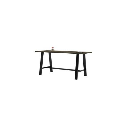 KFI Midtown Solid Wood Top 41"H Table - Wood Grain Rectangle Top - 84" Table Top Length x 36" Table Top Width - 41" Height - Assembly Required