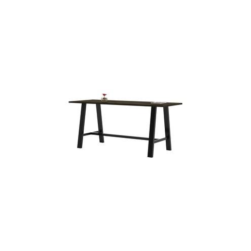 KFI Midtown Solid Wood Top Cafe Table - Espresso Rectangle Top - 96" Table Top Length x 36" Table Top Width - 41" Height - Assembly Required