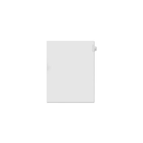 Kleer-Fax Numeric Laminated Tab Index Dividers - Printed Tab(s) - Digit - 28 - 8.5" Divider Width x 11" Divider Length - Letter - White Divider - 25 / Pack