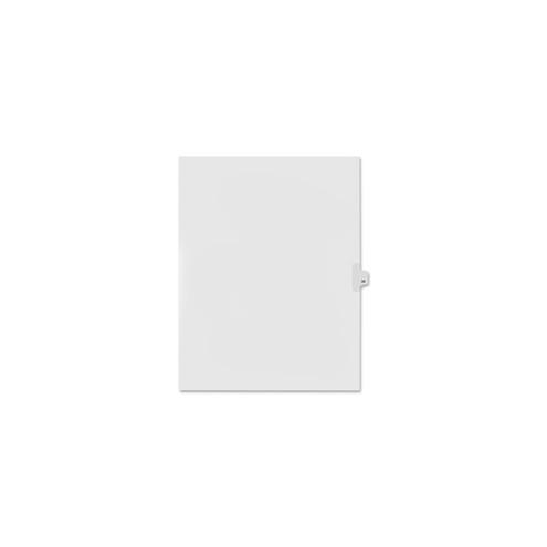 Kleer-Fax Numeric Laminated Tab Index Dividers - Printed Tab(s) - Digit - 39 - 8.5" Divider Width x 11" Divider Length - Letter - White Divider - 25 / Pack