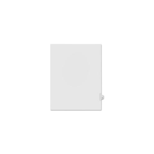 Kleer-Fax Numeric Laminated Tab Index Dividers - Printed Tab(s) - Digit - 47 - 25 Tab(s)/Set - 8.5" Divider Width x 11" Divider Length - Letter - White Divider - 25 / Pack