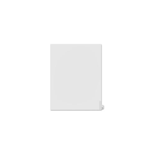 Kleer-Fax Numeric Laminated Tab Index Dividers - Printed Tab(s) - Digit - 50 - 25 Tab(s)/Set - 8.5" Divider Width x 11" Divider Length - Letter - White Divider - 25 / Pack