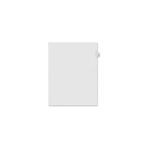 Kleer-Fax Numeric Laminated Tab Index Dividers - Printed Tab(s) - Digit - 55 - 25 Tab(s)/Set - 8.5" Divider Width x 11" Divider Length - Letter - White Divider - 25 / Pack