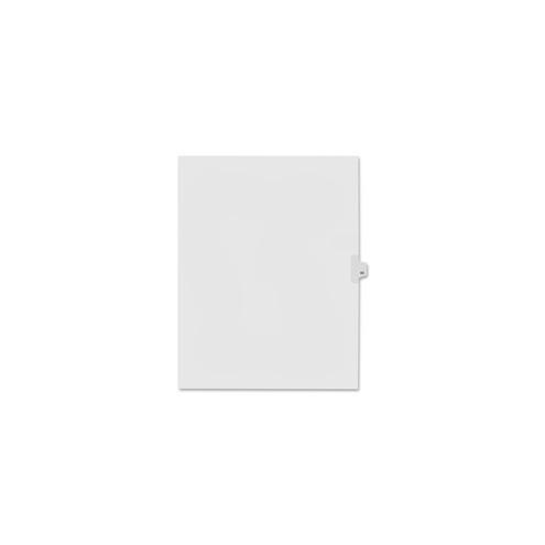 Kleer-Fax Numeric Laminated Tab Index Dividers - Printed Tab(s) - Digit - 63 - 25 Tab(s)/Set - 8.5" Divider Width x 11" Divider Length - Letter - White Divider - 25 / Pack