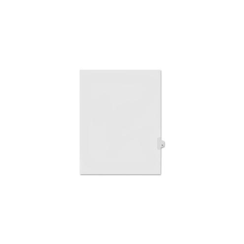 Kleer-Fax Numeric Laminated Tab Index Dividers - Printed Tab(s) - Digit - 70 - 25 Tab(s)/Set - 8.5" Divider Width x 11" Divider Length - Letter - White Divider - 25 / Pack