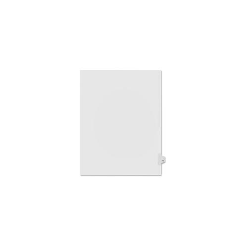 Kleer-Fax Numeric Laminated Tab Index Dividers - Printed Tab(s) - Digit - 73 - 25 Tab(s)/Set - 8.5" Divider Width x 11" Divider Length - Letter - White Divider - 25 / Pack