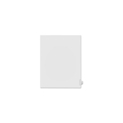 Kleer-Fax Numeric Laminated Tab Index Dividers - Printed Tab(s) - Digit - 74 - 25 Tab(s)/Set - 8.5" Divider Width x 11" Divider Length - Letter - White Divider - 25 / Pack