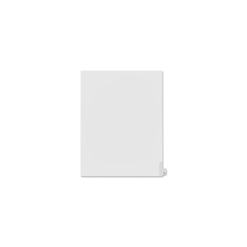 Kleer-Fax Numeric Laminated Tab Index Dividers - Printed Tab(s) - Digit - 75 - 25 Tab(s)/Set - 8.5" Divider Width x 11" Divider Length - Letter - White Divider - 25 / Pack