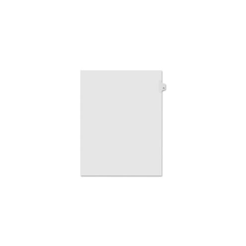 Kleer-Fax Numeric Laminated Tab Index Dividers - Printed Tab(s) - Digit - 79 - 25 Tab(s)/Set - 8.5" Divider Width x 11" Divider Length - Letter - White Divider - 25 / Pack