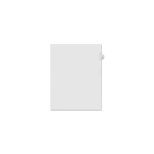 Kleer-Fax Numeric Laminated Tab Index Dividers - Printed Tab(s) - Digit - 80 - 25 Tab(s)/Set - 8.5" Divider Width x 11" Divider Length - Letter - White Divider - 25 / Pack