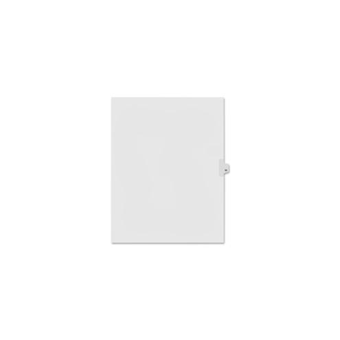 Kleer-Fax Numeric Laminated Tab Index Dividers - Printed Tab(s) - Digit - 88 - 25 Tab(s)/Set - 8.5" Divider Width x 11" Divider Length - Letter - White Divider - 25 / Pack