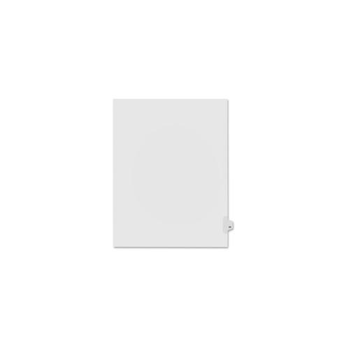 Kleer-Fax Numeric Laminated Tab Index Dividers - Printed Tab(s) - Digit - 98 - 25 Tab(s)/Set - 8.5" Divider Width x 11" Divider Length - Letter - White Divider - 25 / Pack