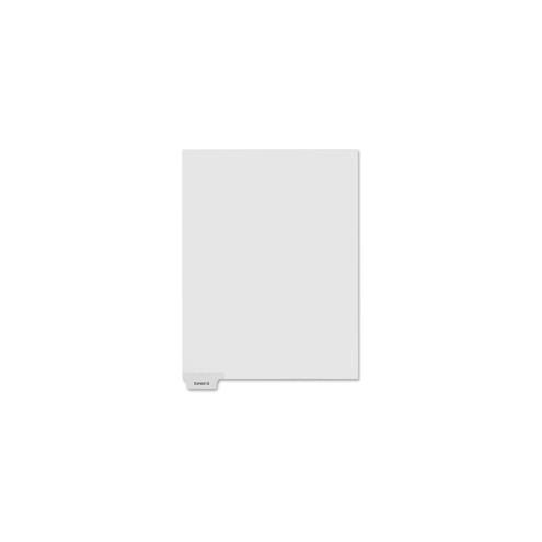 Kleer-Fax Laminated Bottom Tabs Exhibit Index Dividers - Printed Tab(s) - Character - EXHIBIT G - 25 Tab(s)/Set - 8.5" Divider Width x 11" Divider Length - Letter - White Divider - 25 / Pack