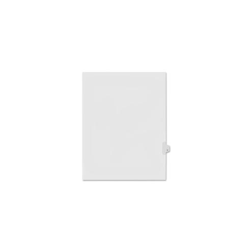 Kleer-Fax Preprinted Letter Side Tab Index Divider - Printed Tab(s) - Character - U - 8.5" Divider Width x 11" Divider Length - Letter - White Divider - 25 / Pack