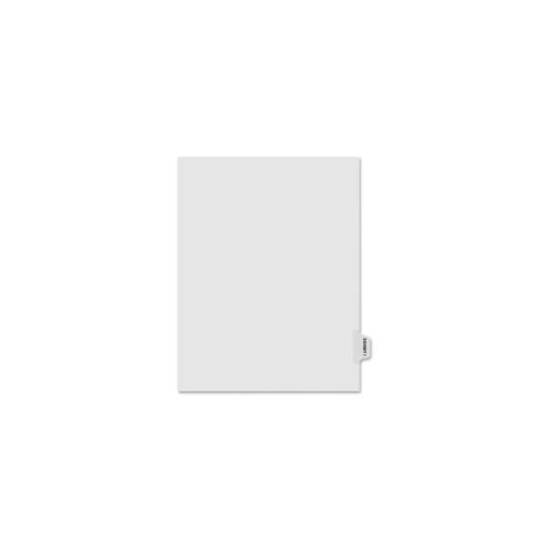 Kleer-Fax Laminated Side Tabs Exhibit Index Dividers - Printed Tab(s) - Character - EXHIBIT I - 8.5" Divider Width x 11" Divider Length - Letter - White Divider - 25 / Pack