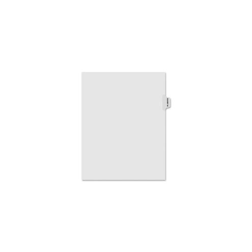 Kleer-Fax Laminated Side Tabs Exhibit Index Dividers - Printed Tab(s) - Character - EXHIBIT M - 8.5" Divider Width x 11" Divider Length - Letter - White Divider - 25 / Pack