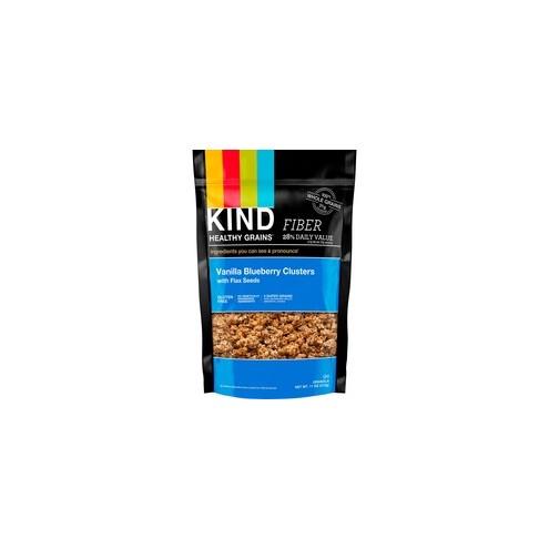 KIND Healthy Grains Vanilla Blueberry Snack - Gluten-free, Non-GMO, Cholesterol-free, Resealable Container - Vanilla Blueberry - 11 oz - 1 Each