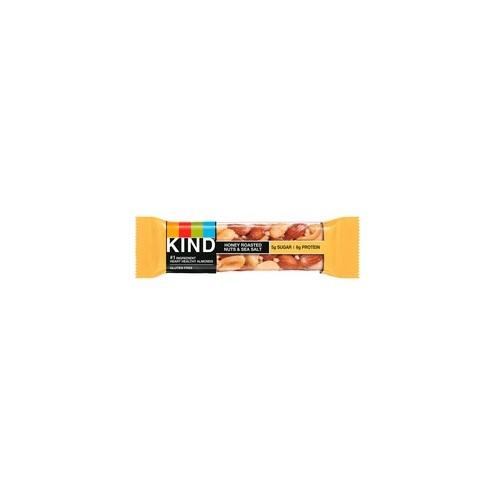 KIND Honey Roasted Nuts & Sea Salt - Trans Fat Free, High-fiber, Low Sodium, Dairy-free, Gluten-free - Sea Salt, Honey Nut - 1.41 oz - 12 / Box