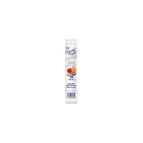 Crystal Light On-The-Go Fruit Punch Mix Sticks - Fruit Punch Flavor - 0.16 oz - Stick - 30 / Box