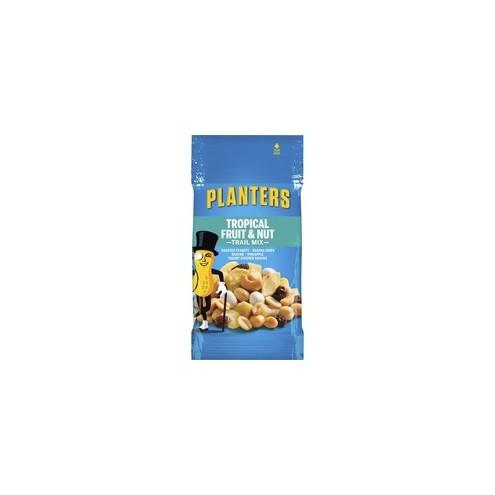 Planters Tropical Fruit & Nut Trail Mix - Gluten-free, No Artificial Color, Preservative-free, No Artificial Flavor - Tropical Fruit & Nut - 2 oz - 72 / Carton