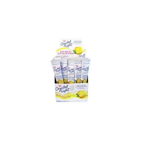 Crystal Light Kraft On-The-Go Mix Lmnade Sticks - Powder - Lemonade Flavor - 0.17 oz - 30 / Box