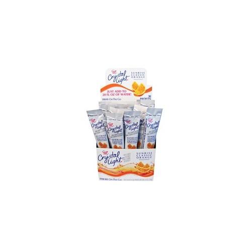 Crystal Light On-The-Go Orange Mix Sticks - Orange Flavor - 0.16 oz - 30 / Box