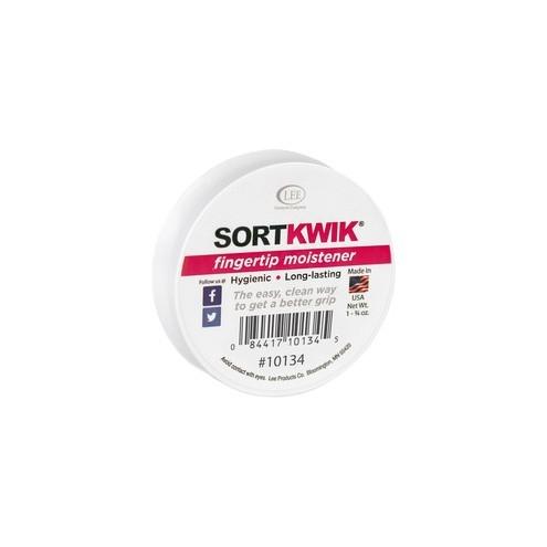 LEE Sortkwik 1-3/4 oz Fingertip Moistener - White - Stainingless, Odorless, Non-toxic, Non-slip