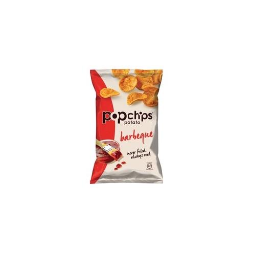 Lil' Drug Store PopChips Flavored Potato Snack - Gluten-free, No Artificial Color, Preservative-free, No Artificial Flavor - Barbeque - 3.54 oz - 6 / Carton