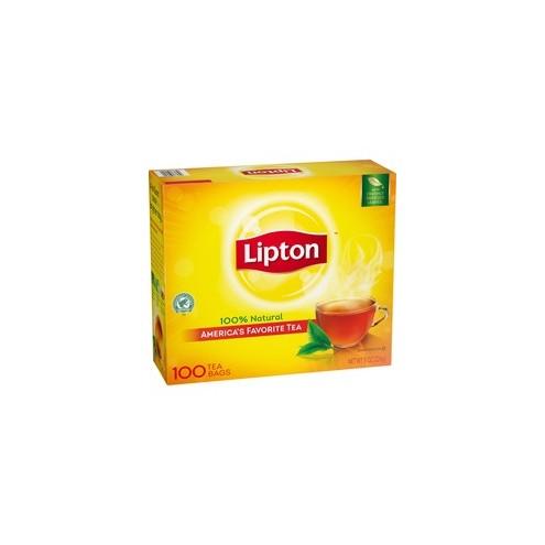 Lipton Classic Tea Bags - Black Tea - 1.3 oz Per Packet - 100 Teabag - 100 / Box
