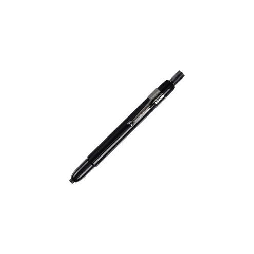 Listo Marking Pencils - Refillable - Black Lead - Black Barrel - 12 / Dozen