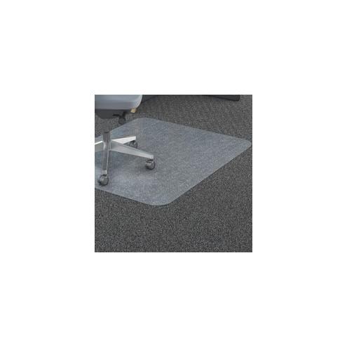 Lorell XXL Polycarbonate Chairmat - Hard Floor, Carpeted Floor - 60" Width x 60" Depth - Square - Polycarbonate - Clear