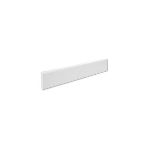 Lorell Snap Plate Architectural Sign - 1 Each - 10" Width x 2" Height - Easy Readability, Injection-molded, Easy to Use - White