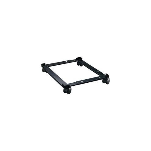 Lorell Commercial File Caddy - 400 lb Capacity - 4 Casters - Steel - 16.6" Width x 4" Depth x 11.4" Height - Black