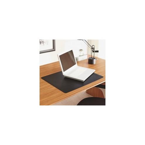 Lorell Desktex Anti-Static Desk Pad - Rectangle - 24" Width x 19" Depth - Black