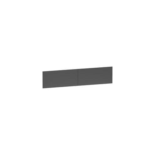 Lorell 30" Hutch Flipper Doors - 30" Width - Steel - Charcoal